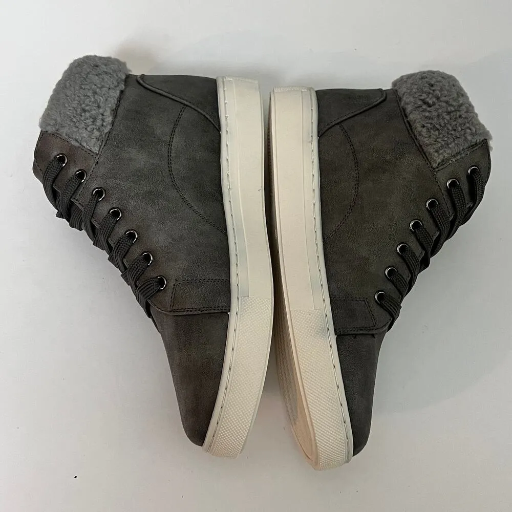 Sonoma Women's Kinsleyy Faux Fur High Top Ortholite Sneakers Sz 7 - Image 6