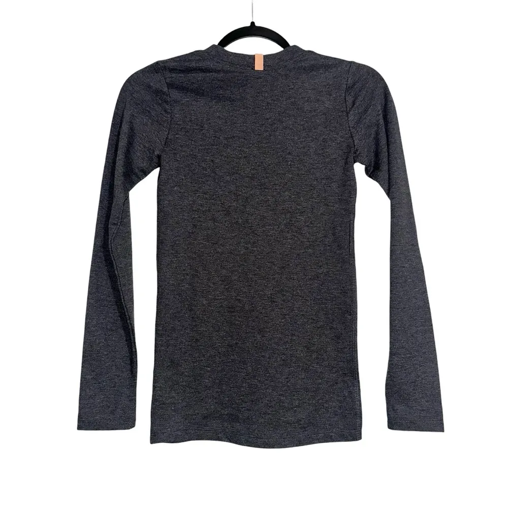NWOT Lunya Restore Pima Cotton Blend Long Sleeve Gray Baselayer Top XS - Image 2