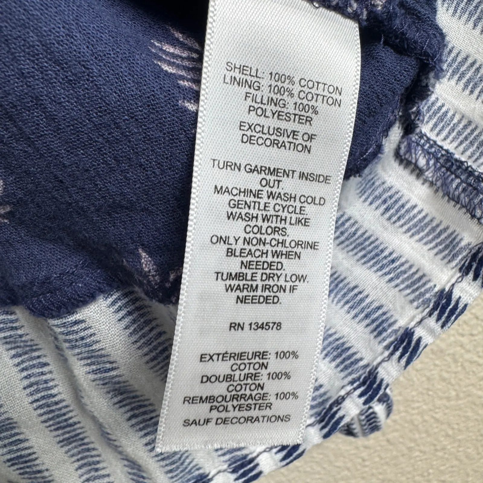 Vineyard Vines Women Fleur De Leaf Quilted Ruffle Top Size Medium Boho Casual - Image 5