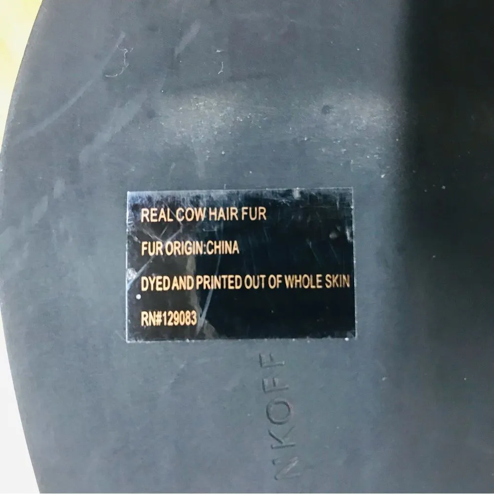 REBECCA‎ MINKOFF Leopard Print Cowhide Chelsea Ankle Boot Booties Size 6.5 New - Image 13