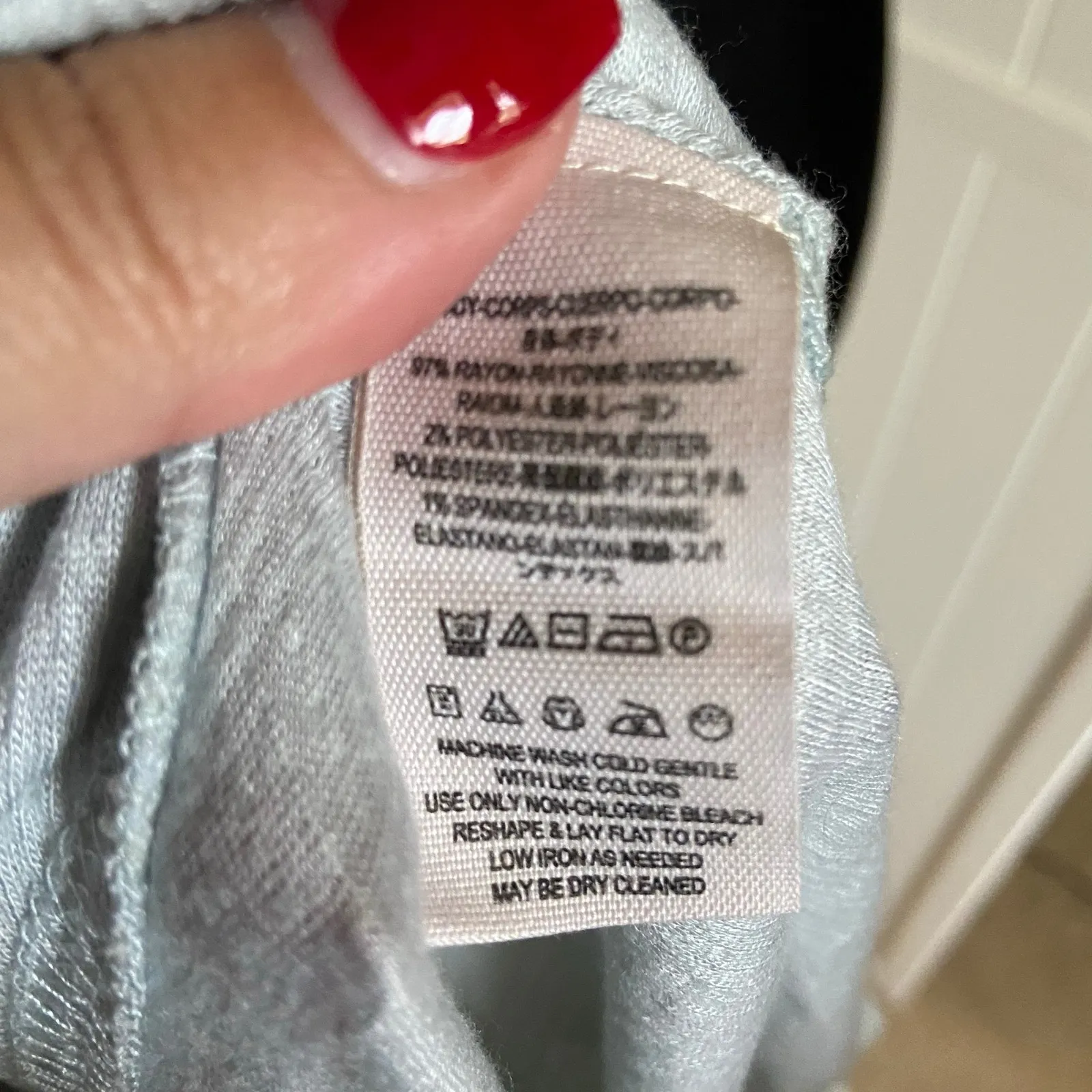 Free People Womens Tank Top Size XS Bondi Waffle Knit Silver Blue‎ Green NEW - Image 8