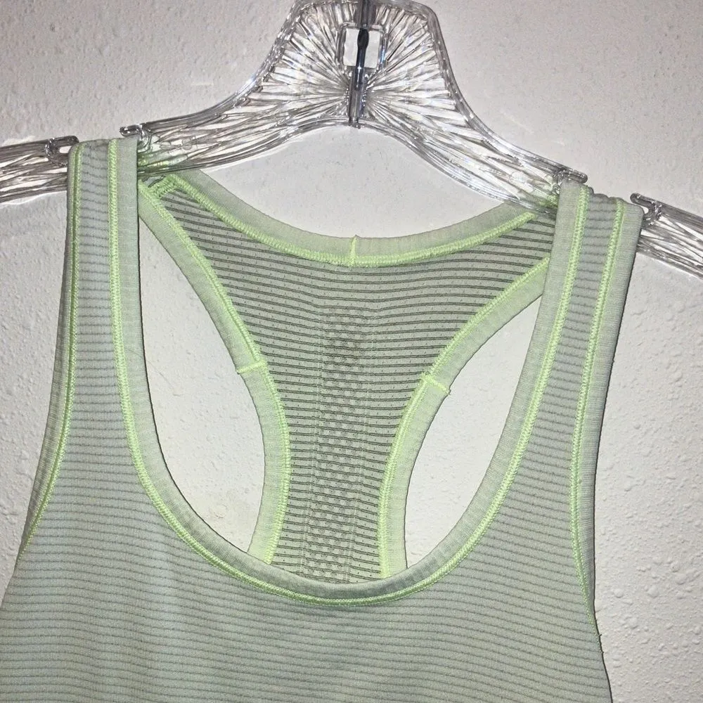 ❌Lululemon Light neon yellow Swiftly tech Racerback Tank Top size 4 - Image 3