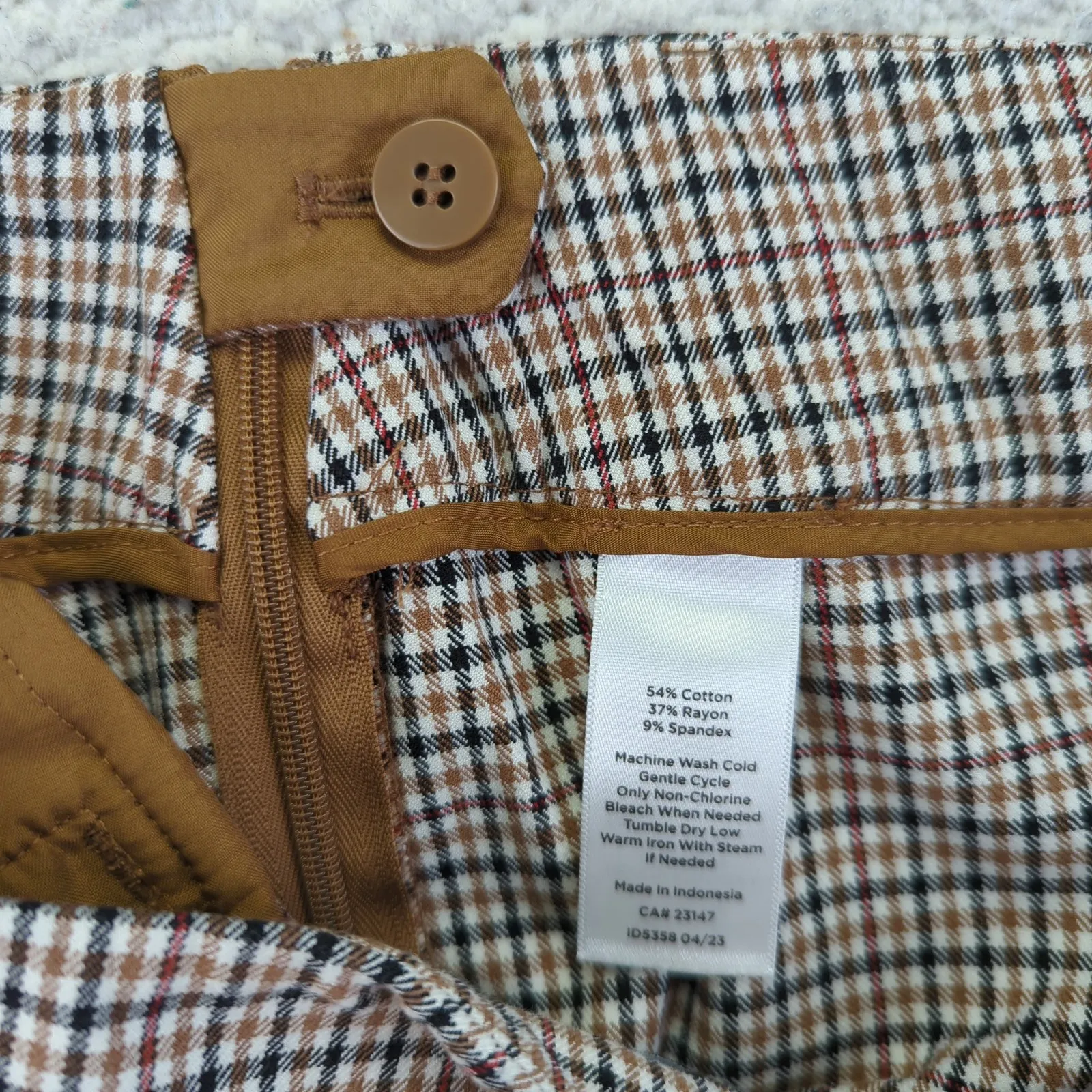 Talbots Chatham Ankle Pants Womens Size 6‎ Plaid Straight Leg - Image 8