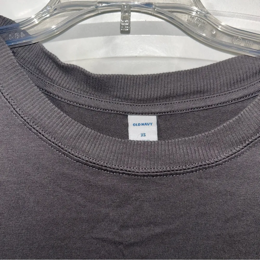 Old Navy Dark Gray  Short Sleeve T-Shirt Dress Women’s Size XS - Image 3