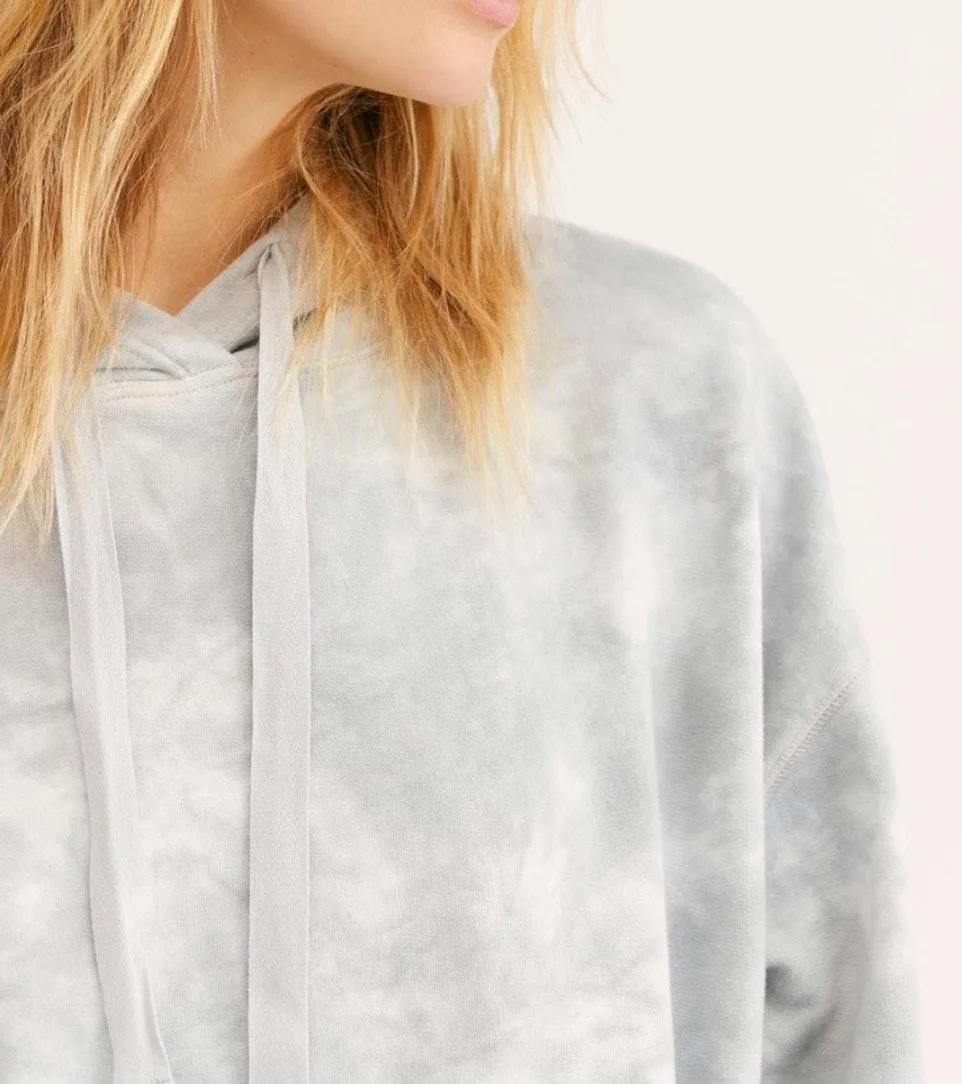 Quartz City Oversized Tie Dye Pullover Hoodie Sweatshirt - Image 4