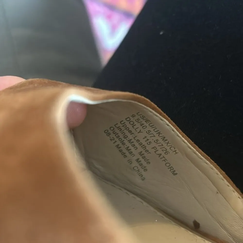 Kenneth Cole Women's Brown Dolly 115 Leather Platform Heeled Sandal Size 9.5 - Image 10