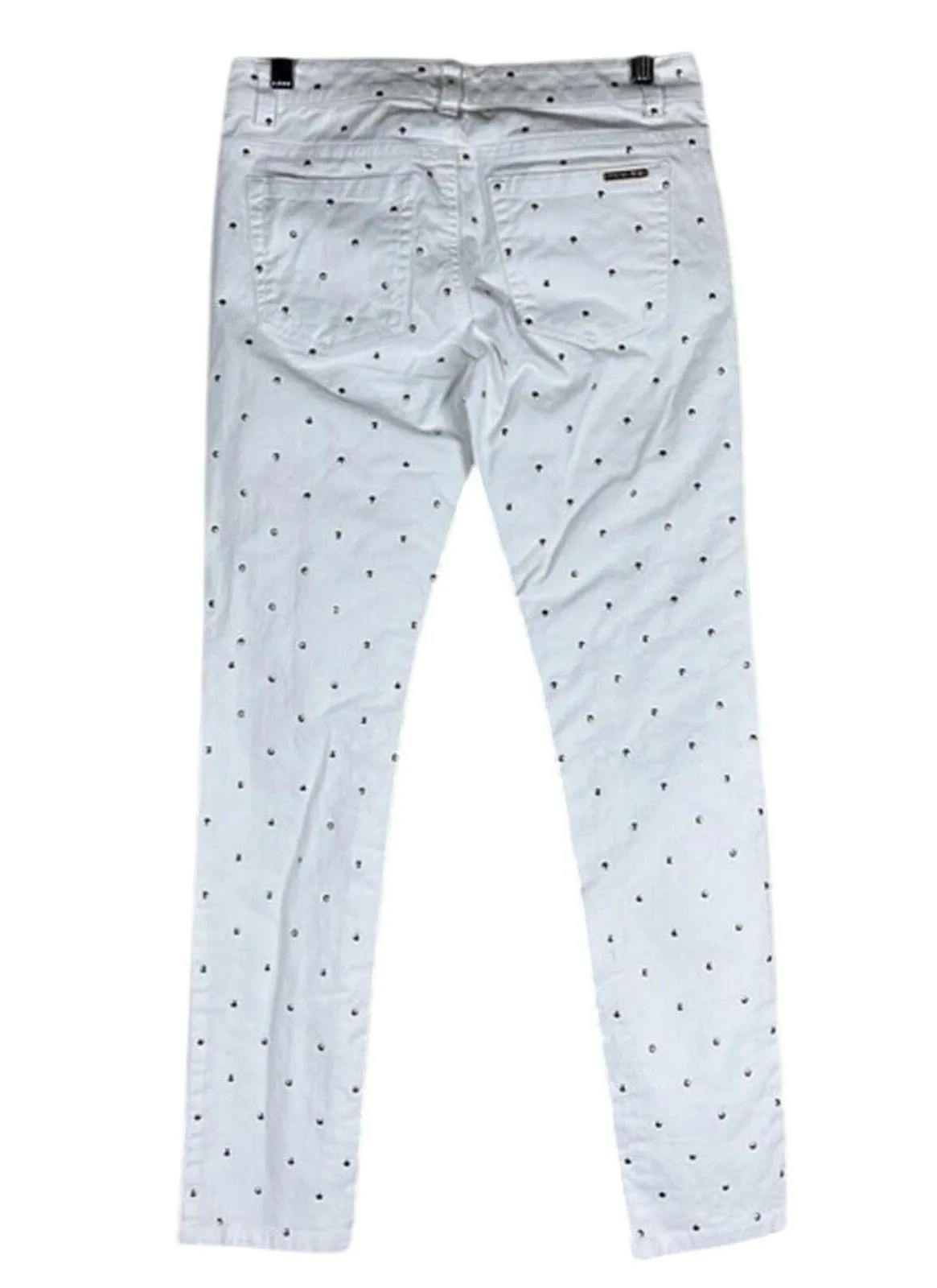 NWT Michael Kors White Studded Skinny Jeans - Image 4