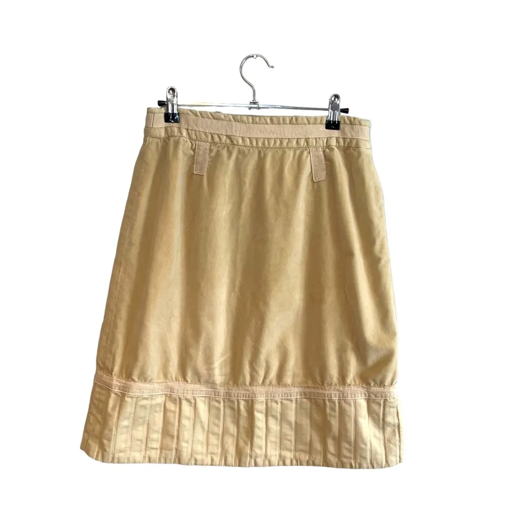 Marc Jacobs  Velvet Tan Button Front Skirt 6 - Image 5