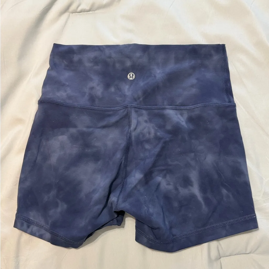 Lululemon Athletica Deep Blue Biker Shorts - Image 2