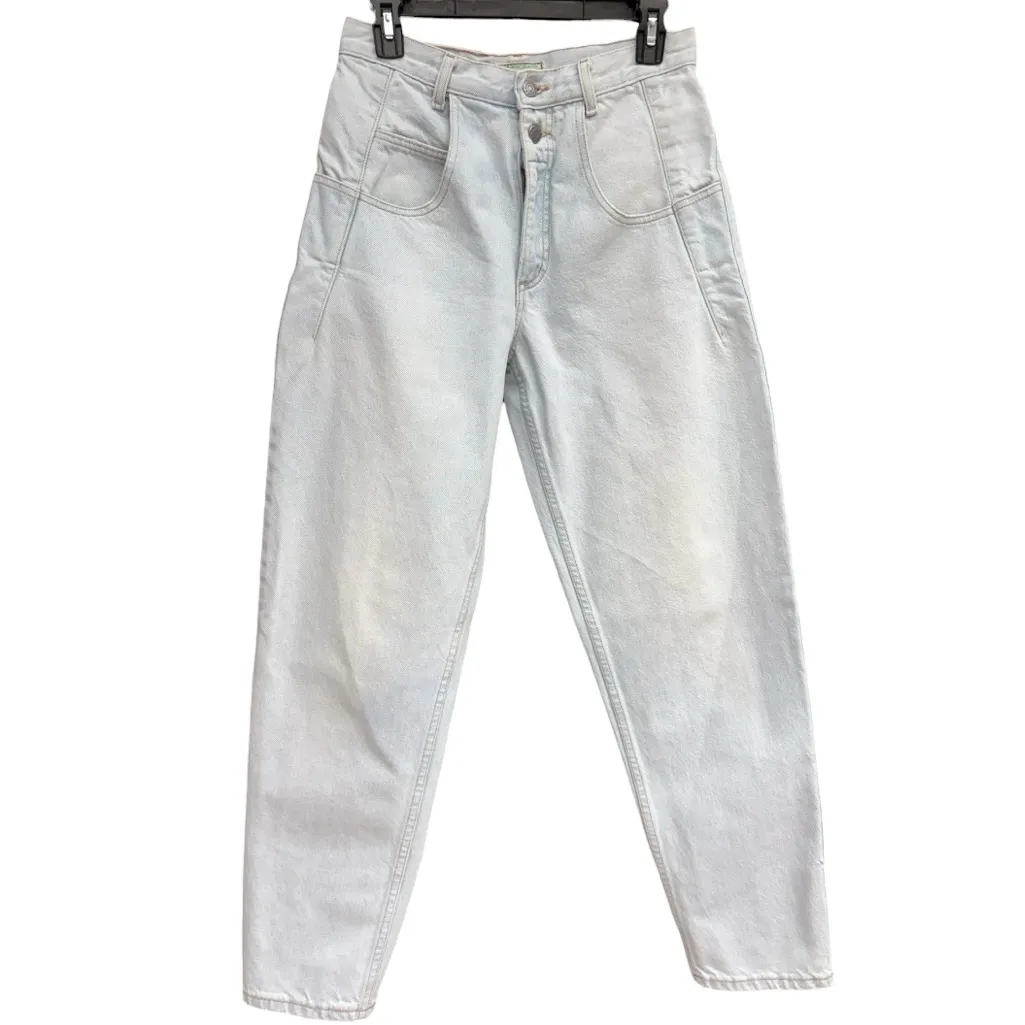 Vintage Guess Jeans White Wash High Rise Tapered Denim 80s 90s Light Wash - Image 13