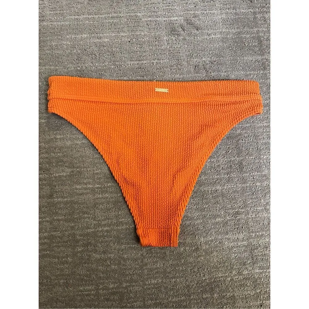 Billabong Orange Summer High Maui Rider Ribbed Bikini Bottoms XL NWT - Image 2