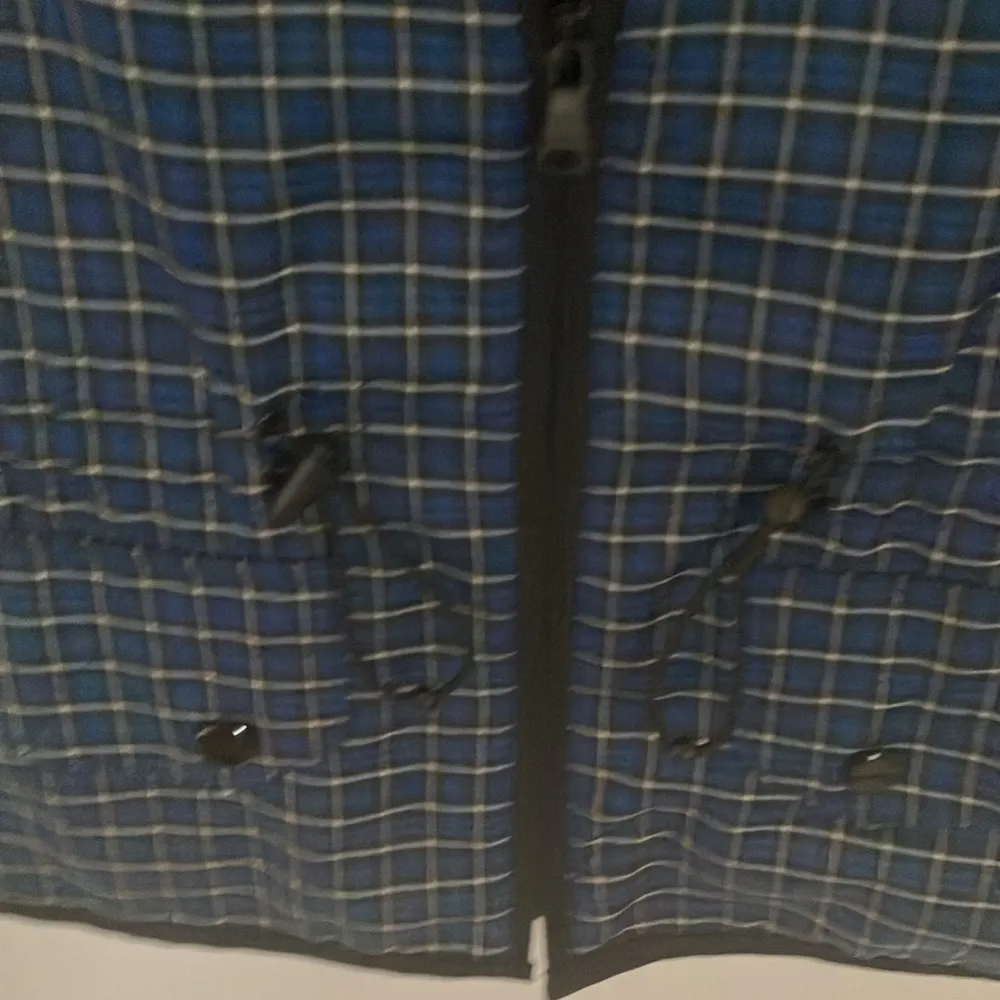 Lauren Ralph Lauren- Lauren Active: Blue/White plaid vest-snitch waist-XS - Image 4