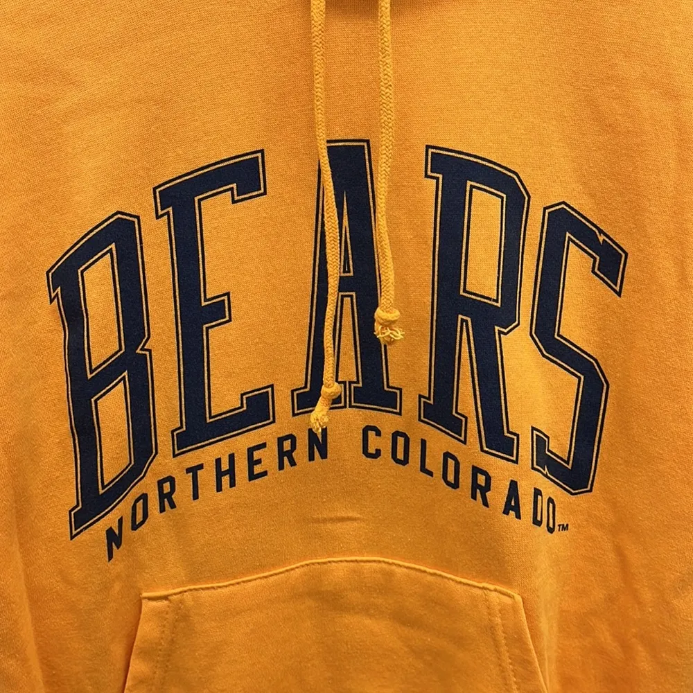 UNC Bears Yellow Pullover Hoodie S Northern Colorado - Image 2