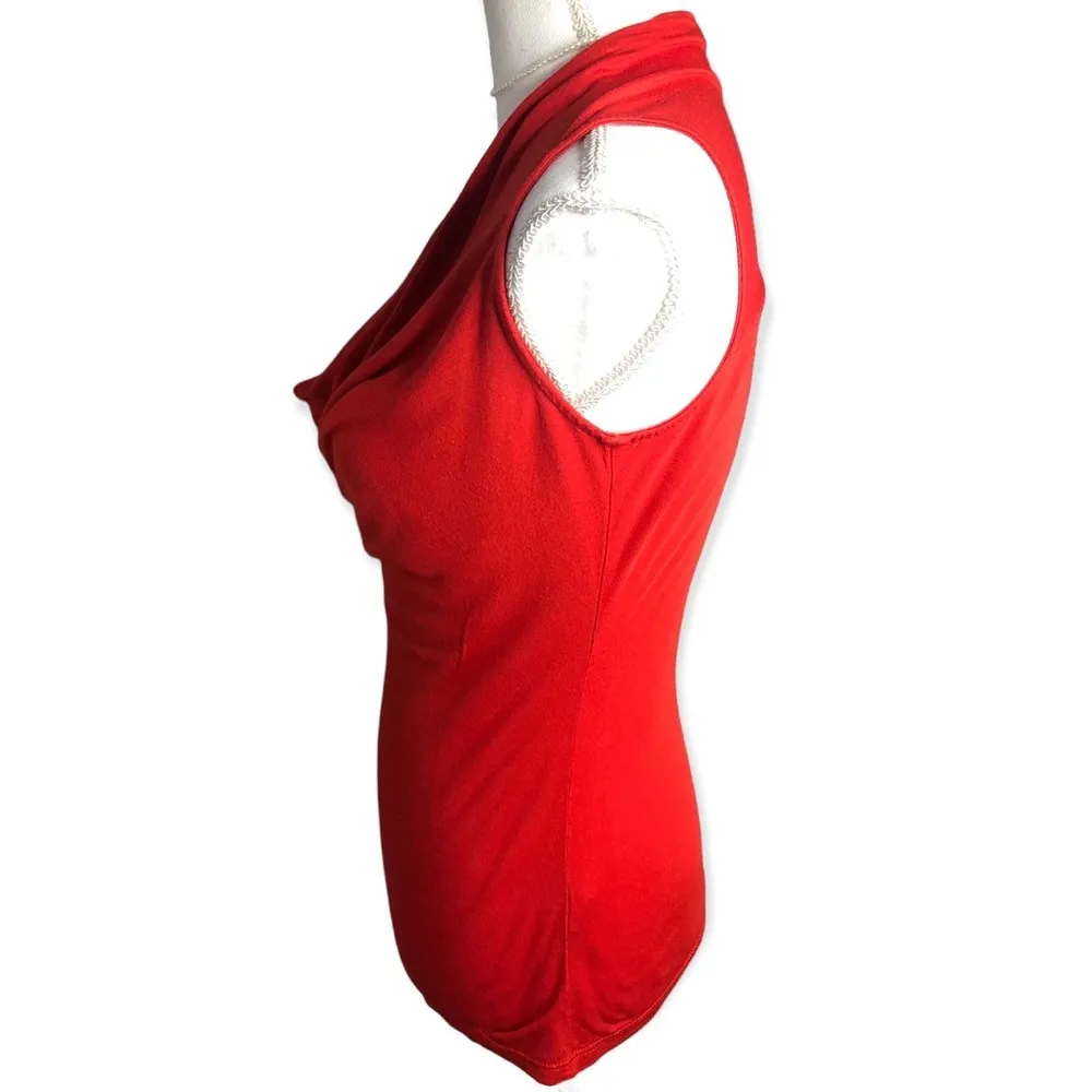 Halogen Cowl Neck Coral Stretch Tank Top - Image 52
