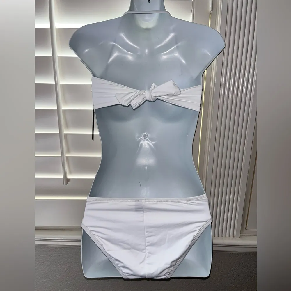 NWT La Blanca White Island Goddess Bikini Size Bottoms 4 Top 6 - Image 4