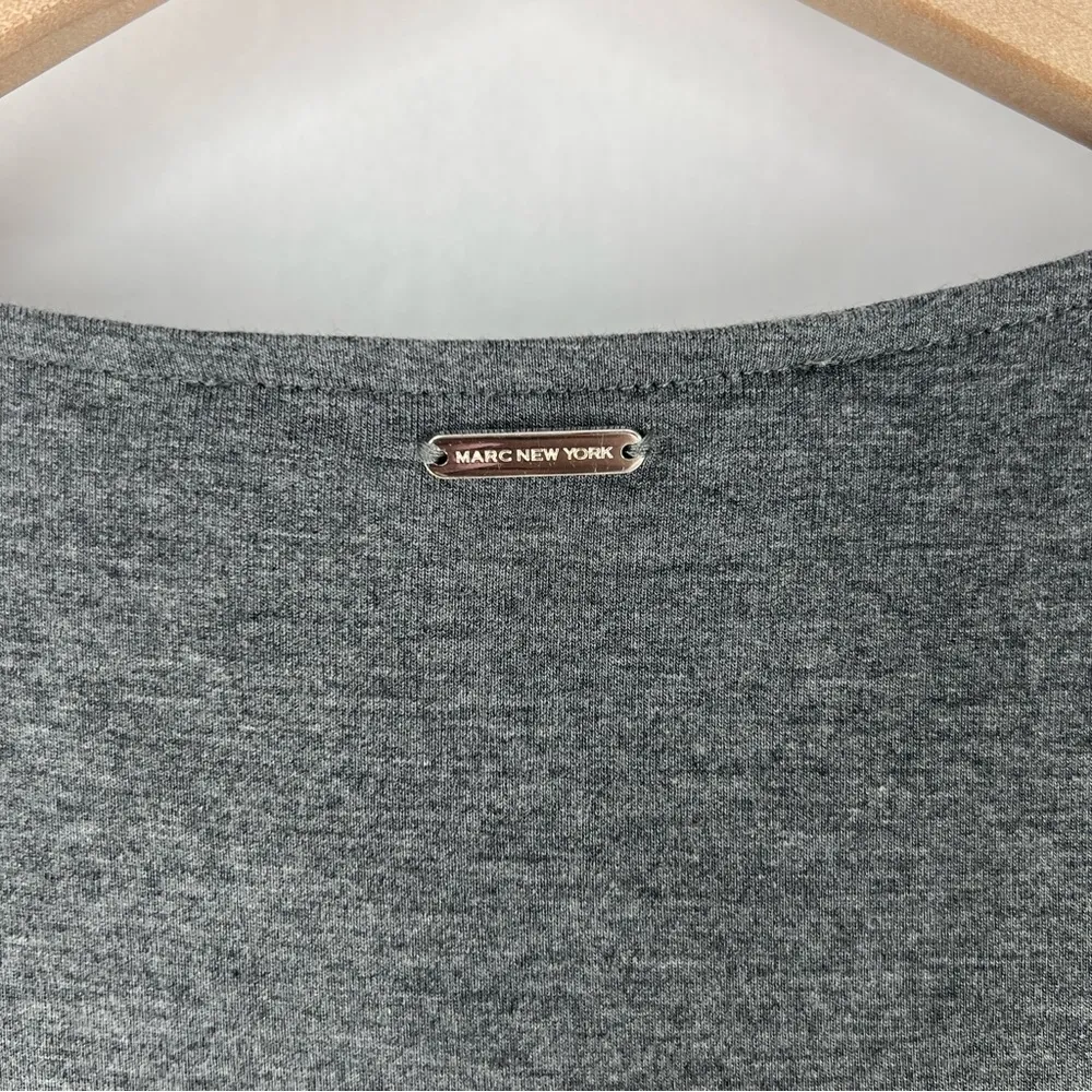 Marc New York Womens Size S Gray Stretch Gathered Sides Sleeveless Cowl Neck Top - Image 9