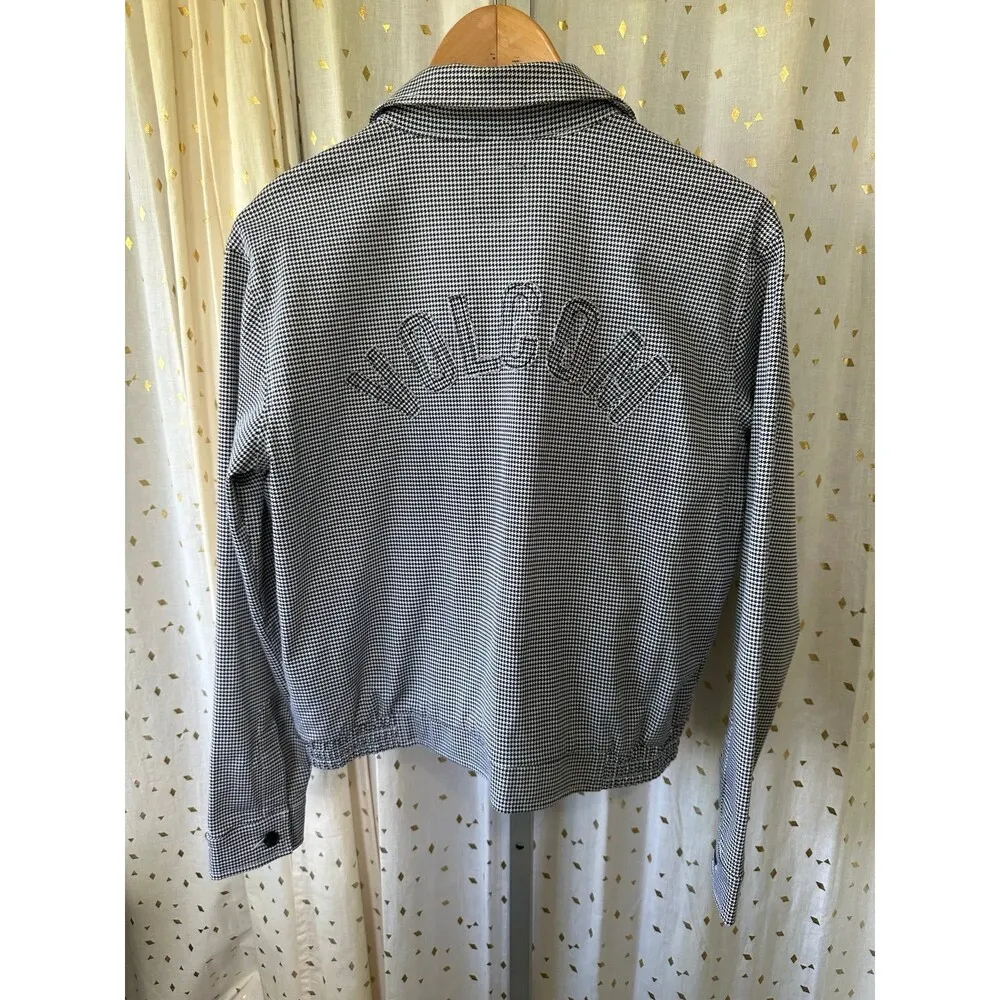 Volcom Women's Frochickie Houndstooth Abstract Zip Up Side Pockets Jacket S - Image 6