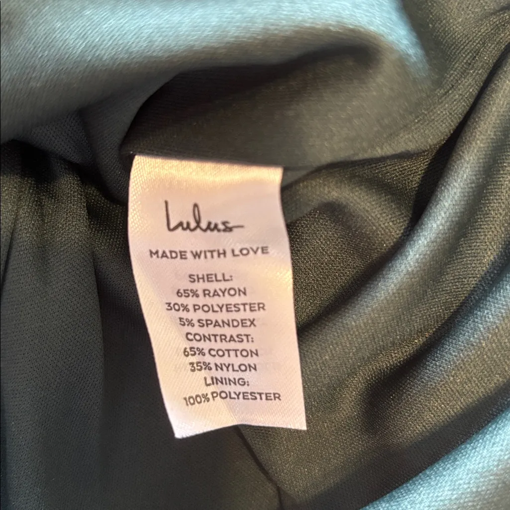 Lulu's Lace Up Your Sleeve Dark Green Lace Long Sleeve Bodycon Dress NWT‎ - Image 10