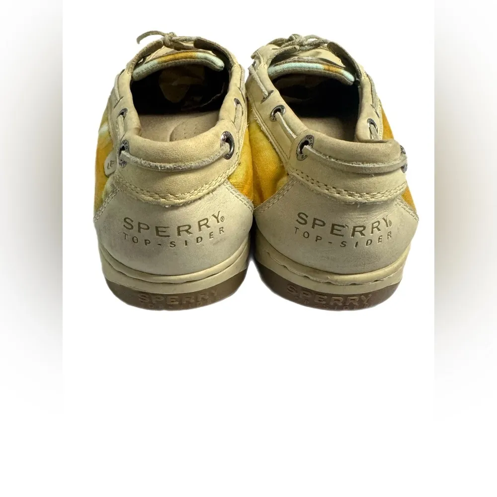 Sperry Top Sliders Beige with Yellow Size Women’s 10M - Image 4