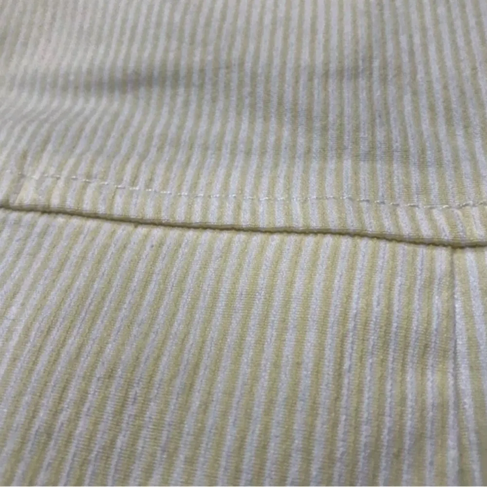 Bergdorf Goodman Pale Yellow Striped Short Tennis Skirt NWT Size 0 - Image 4