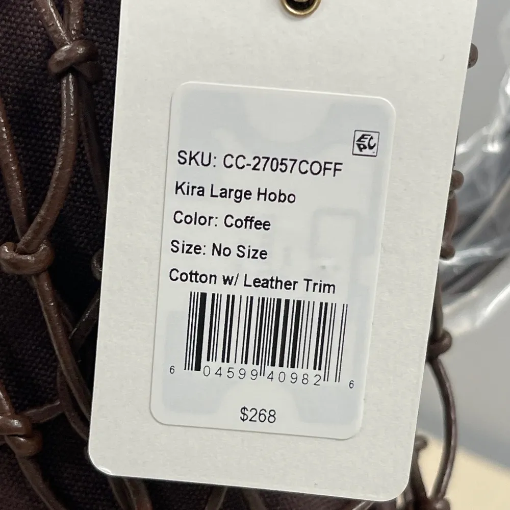 HOBO Kira Large Hobo Shoulder Bag, Coffee - Image 7