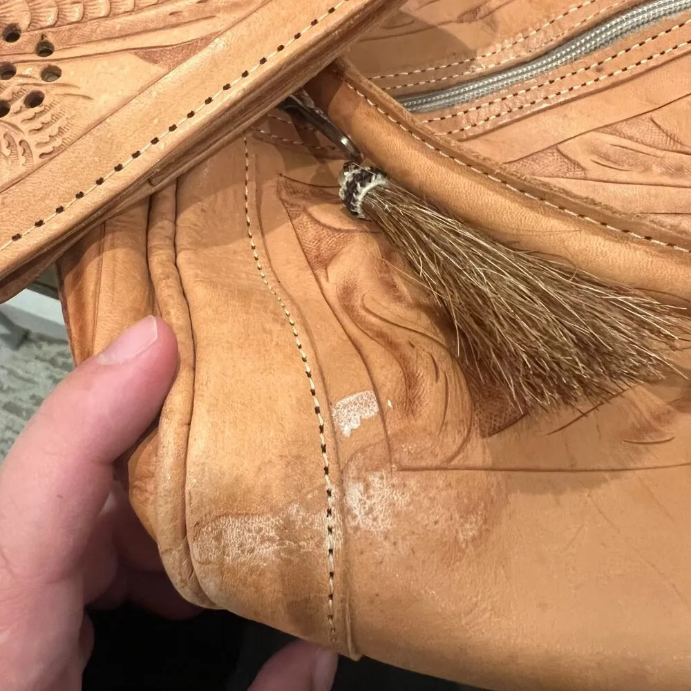 Grant's Naturals Cowhide Satchel Tan - Image 4