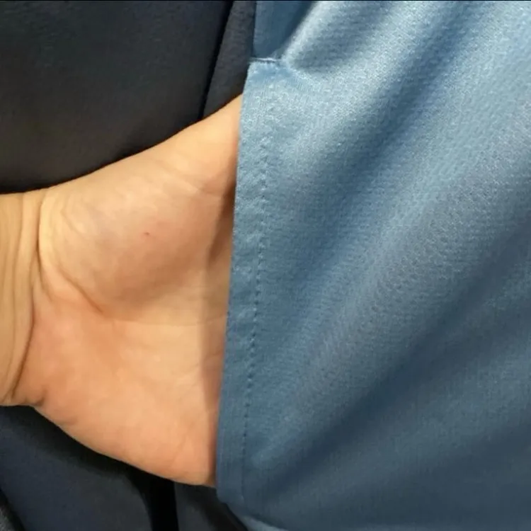 Disney parks dusty medium blue breathable spirit jersey zip up jacket unisex XL - Image 8