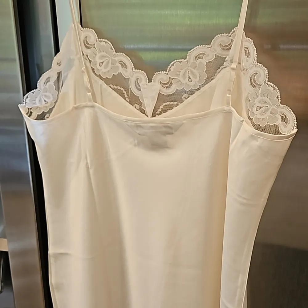 💕TRINA TURK💕 Liz Silk Blend Mini Slip Dress ~ White Medium M NWT - Image 4