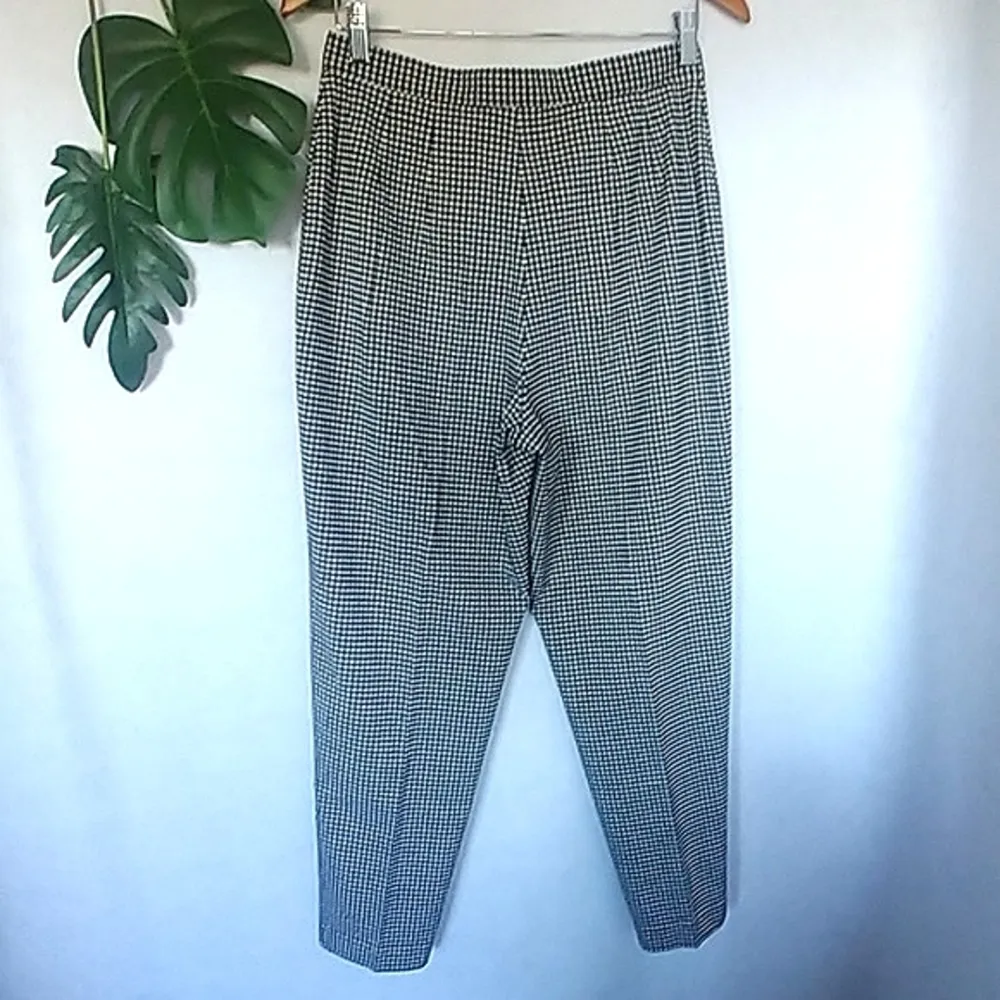 Vintage Talbots Black White Gingham Pants - Image 3