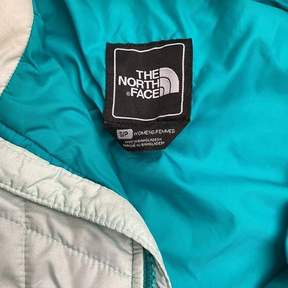 The North Face Insulated Puffer Jacket Size S Light Green Quilted Winter Outdoor - Image 13