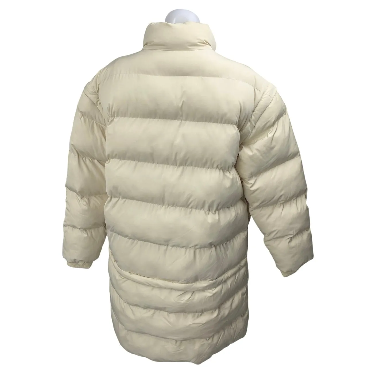 Lego x Target Cream Long Sleeve Colorblock Full Zip Long Quilted Puffer Jacket S Red - Image 3