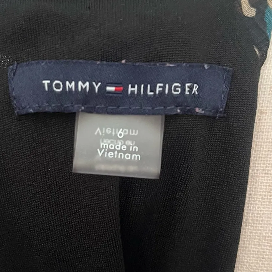 Tommy Hilfiger Maxi Boho Dress 6 Cottagecore Indie Prairie Sheer Ditsy Floral - Image 9