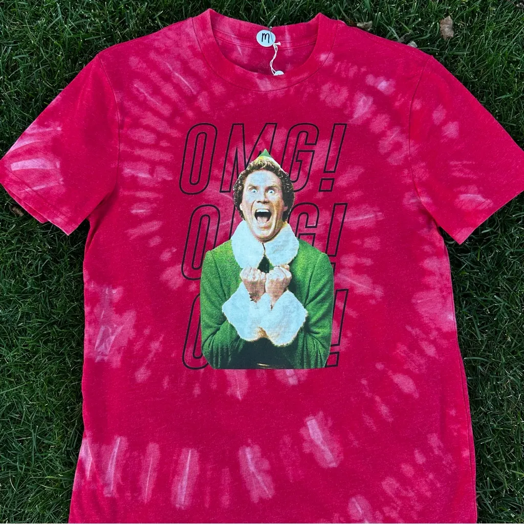 Buddy The Elf Christmas Cheer Reverse Dyed T - Image 2