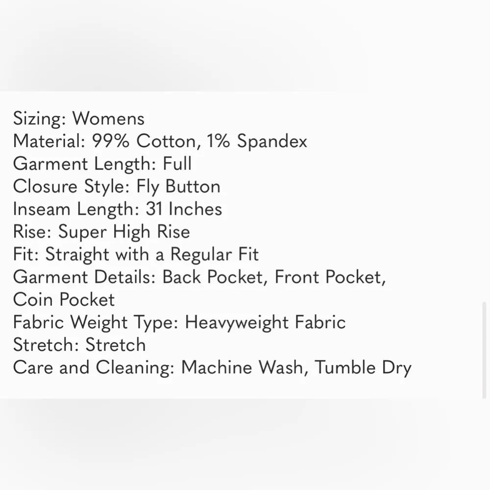 New Wild Fable Super High Rise Straight Leg Button Fly Blue Jeans Size 10 - Image 5