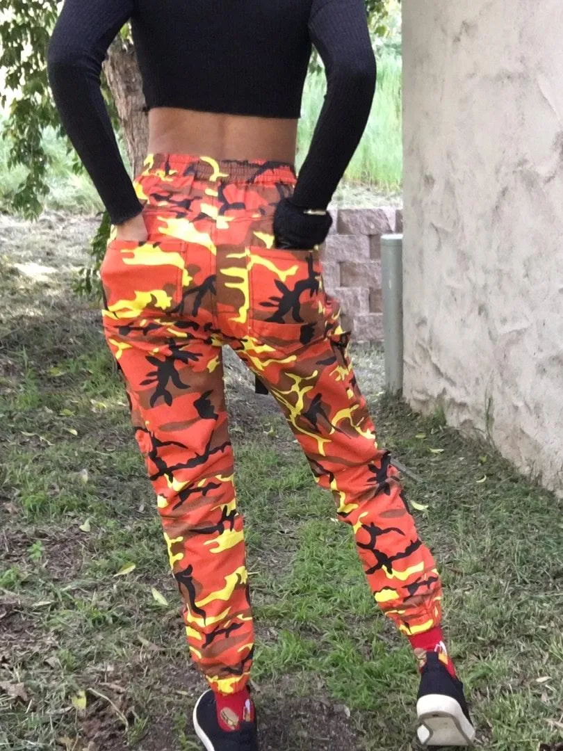 Nordstrom Orange Camo Joggers - Image 2
