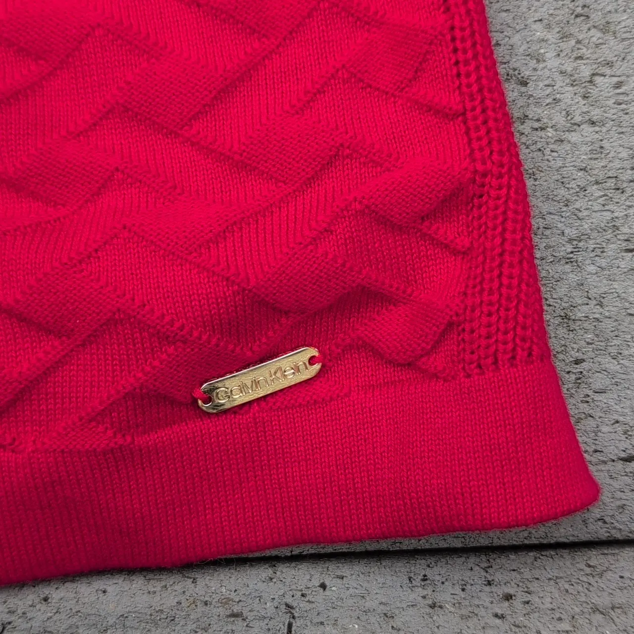 NWT Calvin Klein Red Turtleneck Sweater - Image 9