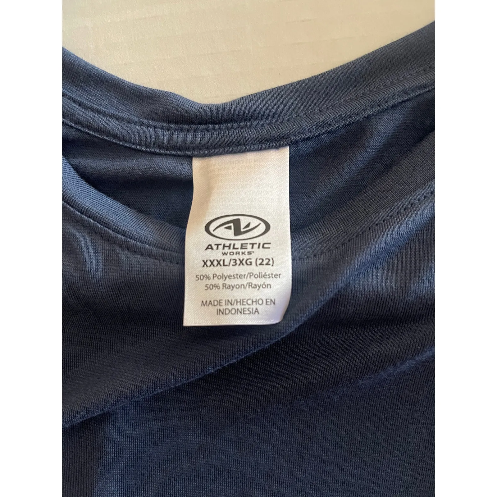 Athletic Works‎ XXXL NEW  Unisex Blue Muscle Tank Shirt - Image 5