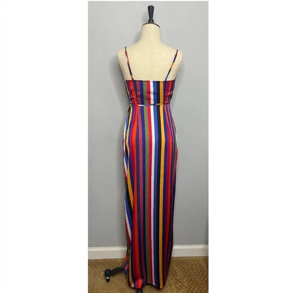 SUPERDOWN Revolve Ella Multicolor Stripe Maxi Dress XXS - Image 5