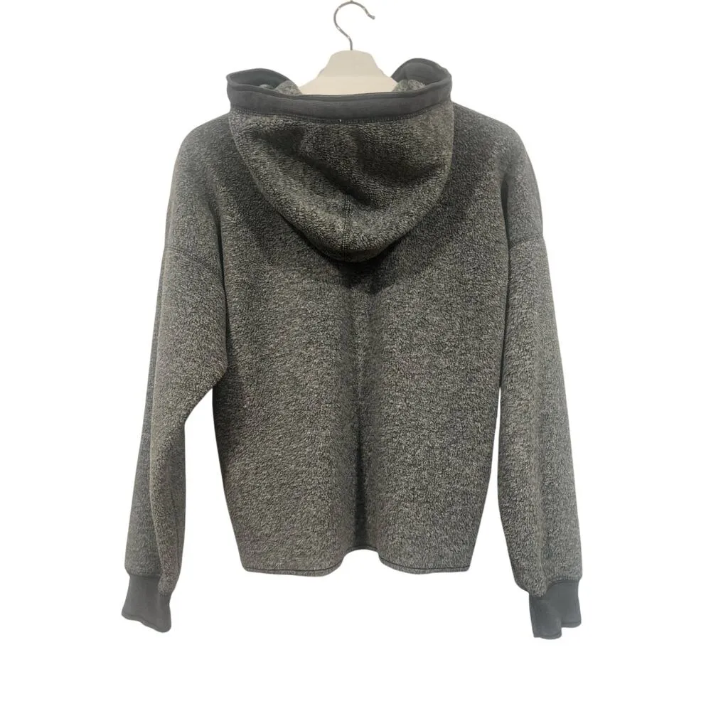 American Eagle Women’s Fleece Hoodie Medium Gray - Image 3