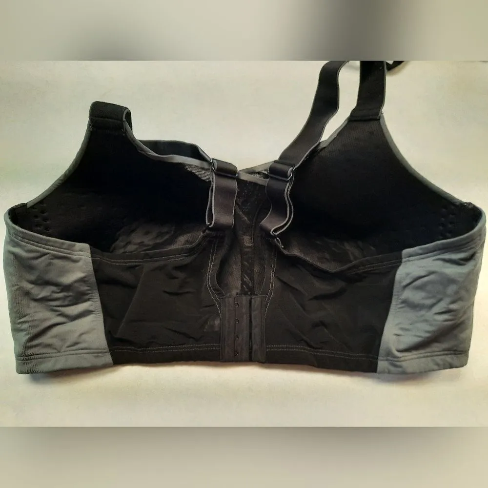 LIVI Active High Impact Sport Bra Wicking Max Support No Wire Molded Gray 46DD Gray Size undefined - Image 4