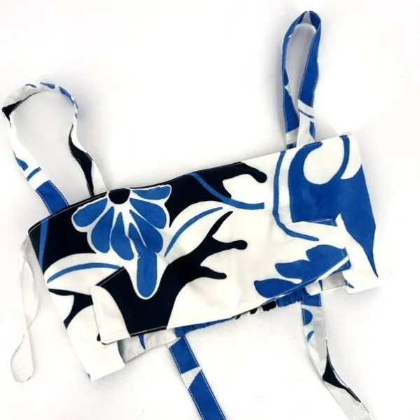 Zara Crop Top Floral‎ Medium Bustier As seen on Heather Gray The Real Housewives - Image 3