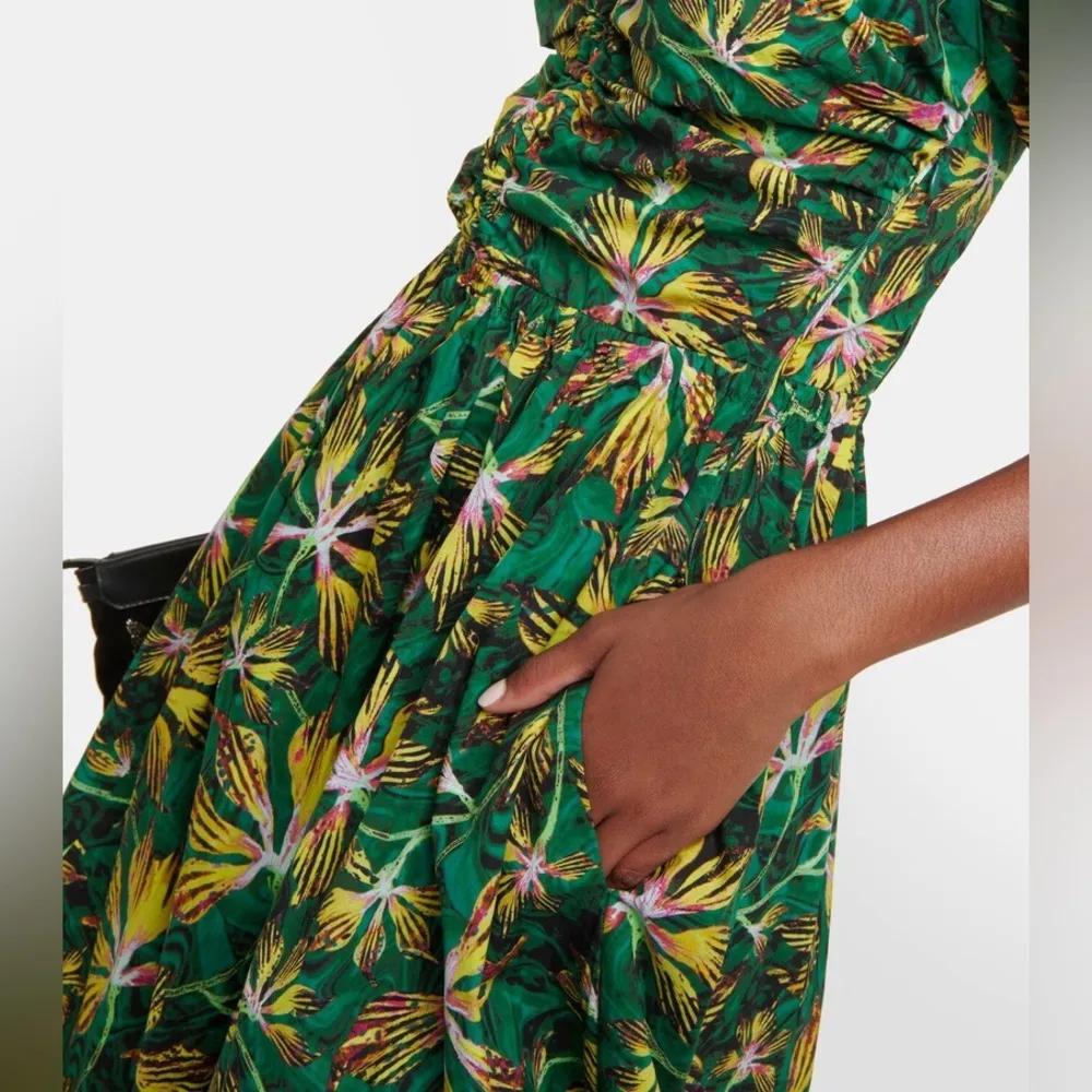 Ulla Johnson Tigerlily Green Cecile Midi Dress | L - Image 2