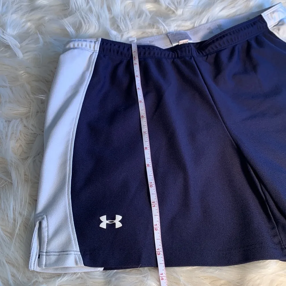 Under Armour Women's Shorts Small Navy Blue Workout Running Athletic - Image 6