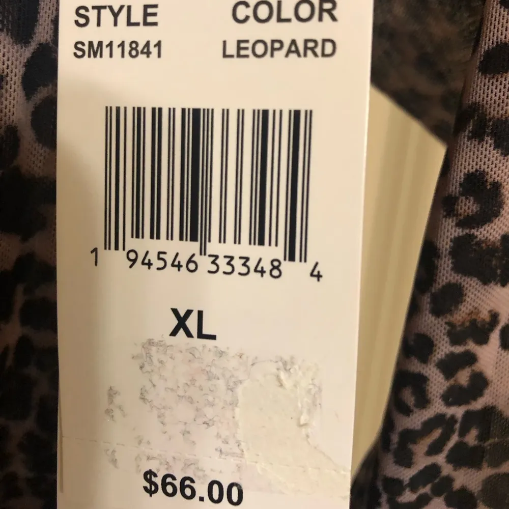 Steve Madden Leopard Long Sleeve Mesh Bodysuit - Image 3