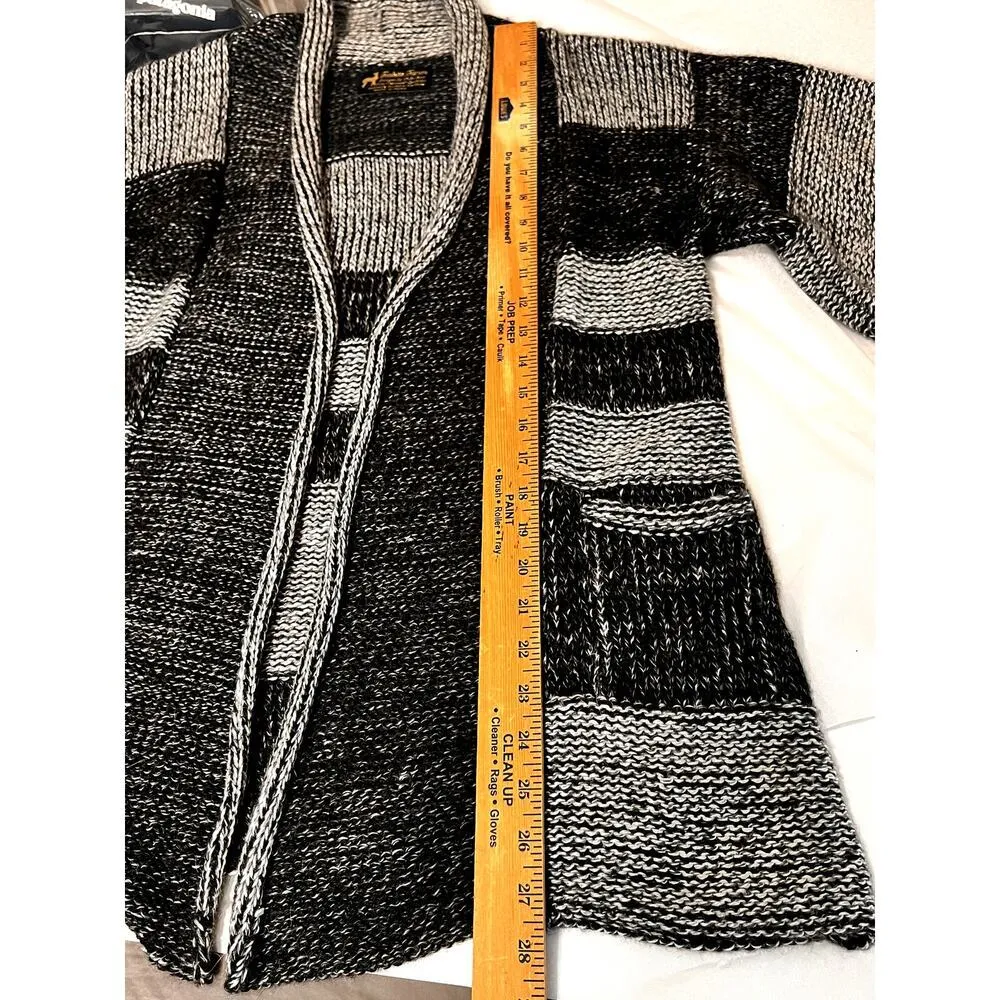 Fashion Forum women's cardigan size estimate large alpaca/acrylic black/gray Gray - Image 4