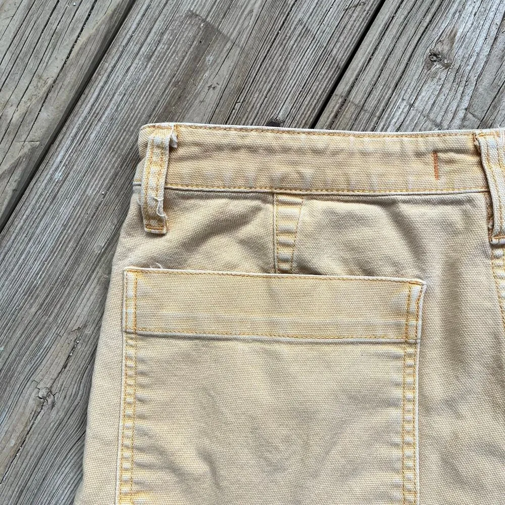 Madewell Women's Emmett Shorts Yellow Faded Size 30" - Image 3
