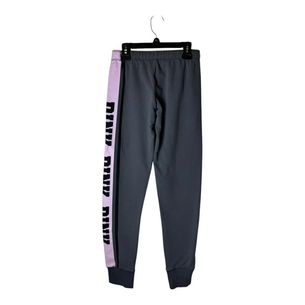 Victoria's Secret Pink Pants Women‎ XS Gray Pink Logo Elastic Waist Joggers Y2K - Image 2