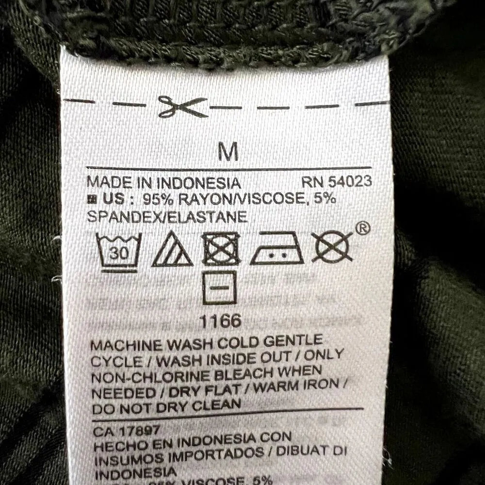 Old Navy Green Striped Long Sleeve Dress - Image 7