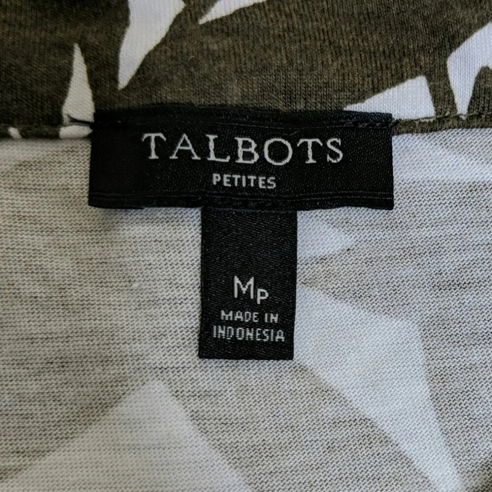 Talbots Palm Tassel Tie Top - Size PM - EUC - Image 4