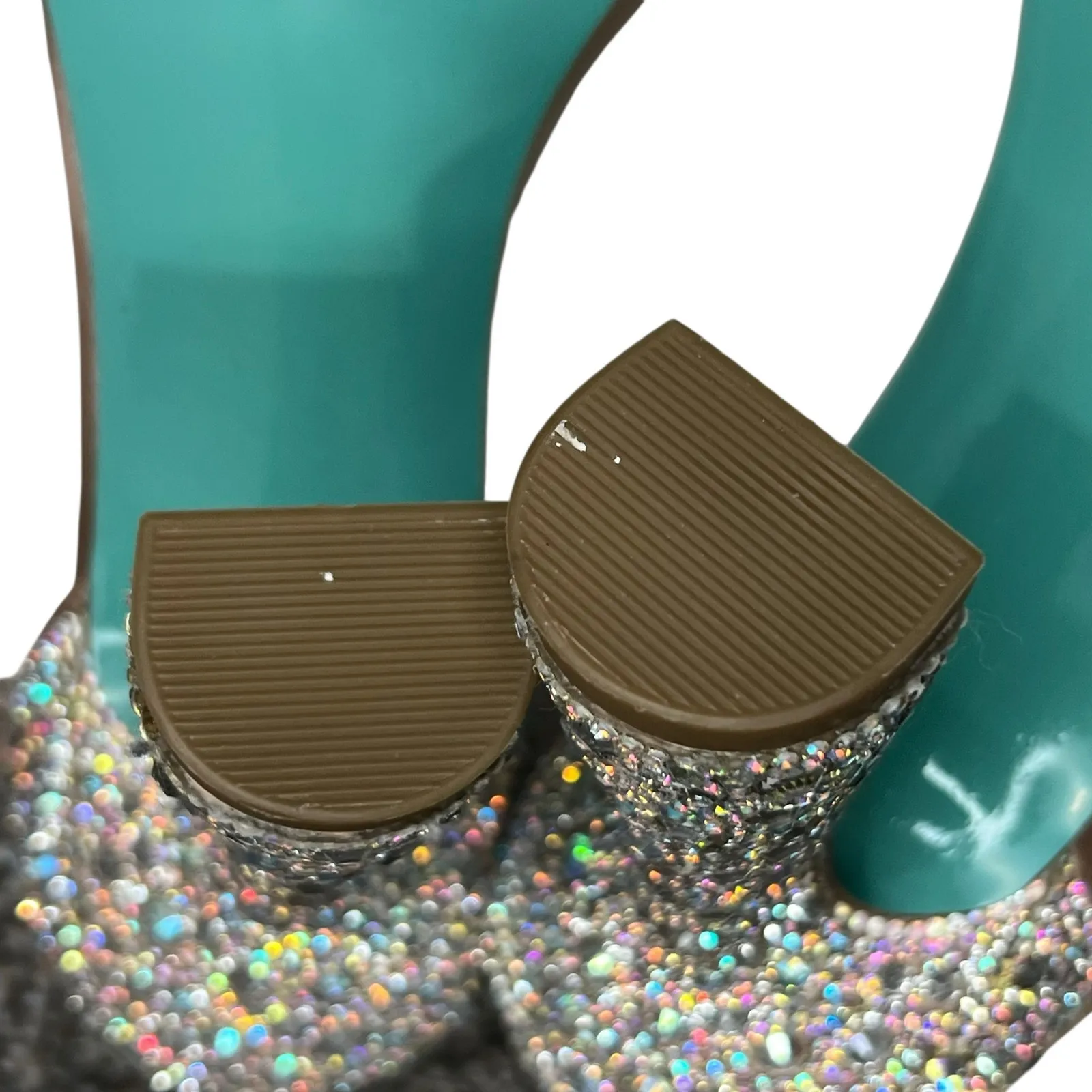 Betsey Johnson Dani Evening Sandals 7 Ankle Strap Rhinestone Sparkle Heels Glam - Image 12